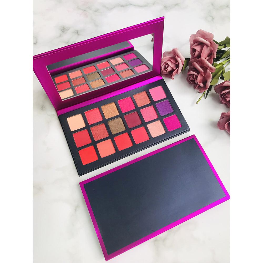 Purple Makeup Private Label Pigmented 18 Colors Eyeshadow Palettes - Shmily Beauty