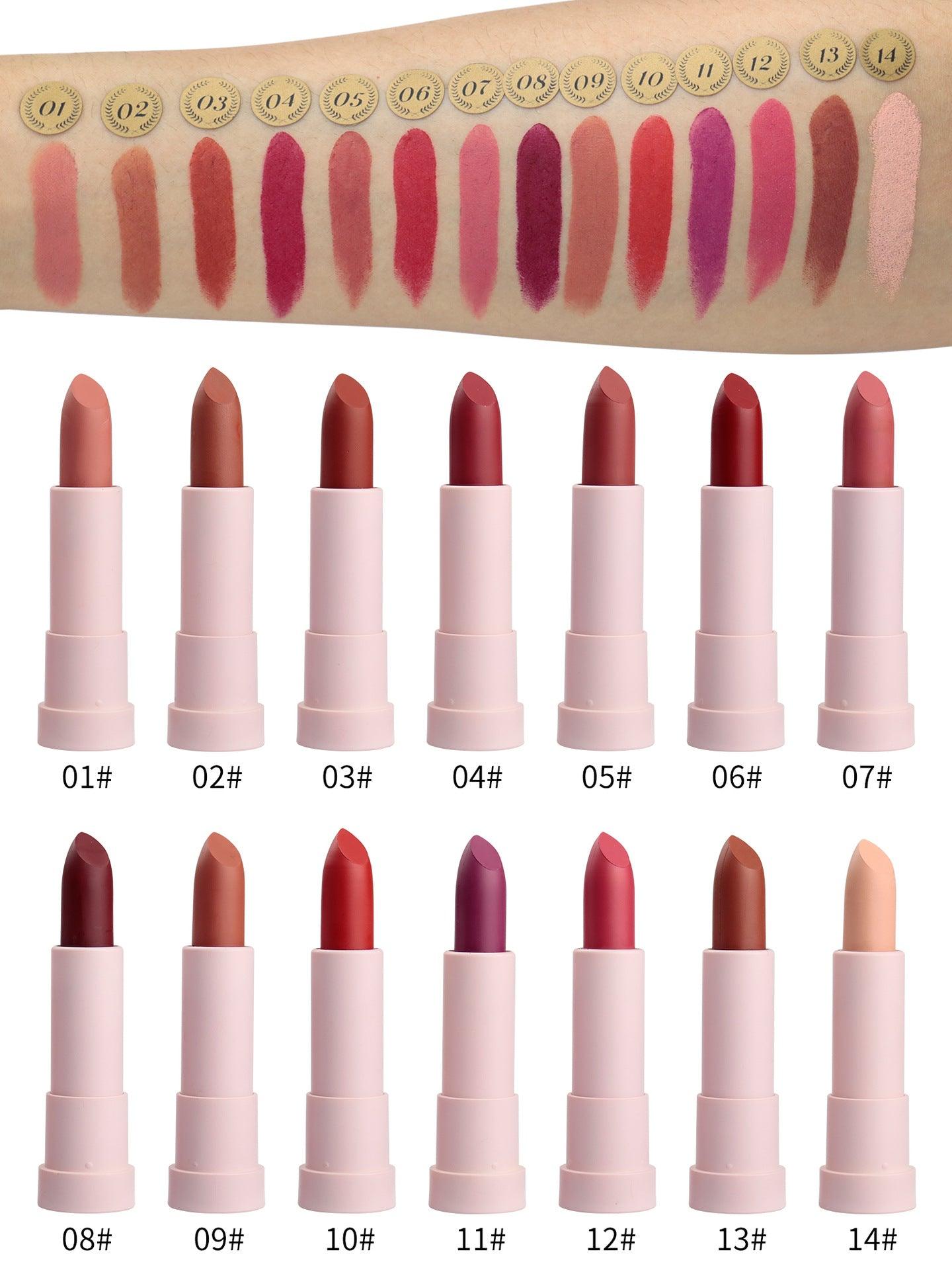 Unicorn Private Label Long Lasting Waterproof 14 Colors Matte Lipsticks - Shmily Beauty