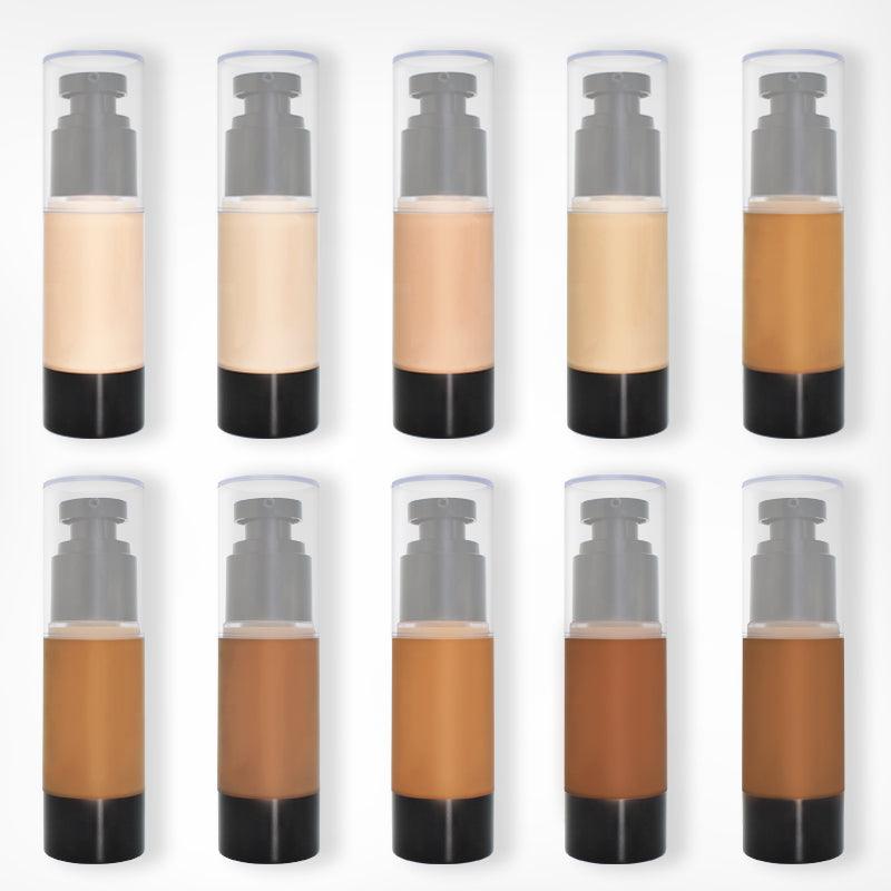 Vegan Full Coverage Liquid Foundation Private Label Waterproof Makeup - Shmily Beauty