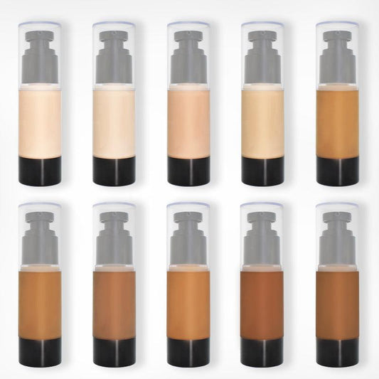 Vegan Full Coverage Liquid Foundation Private Label Waterproof Makeup - Shmily Beauty