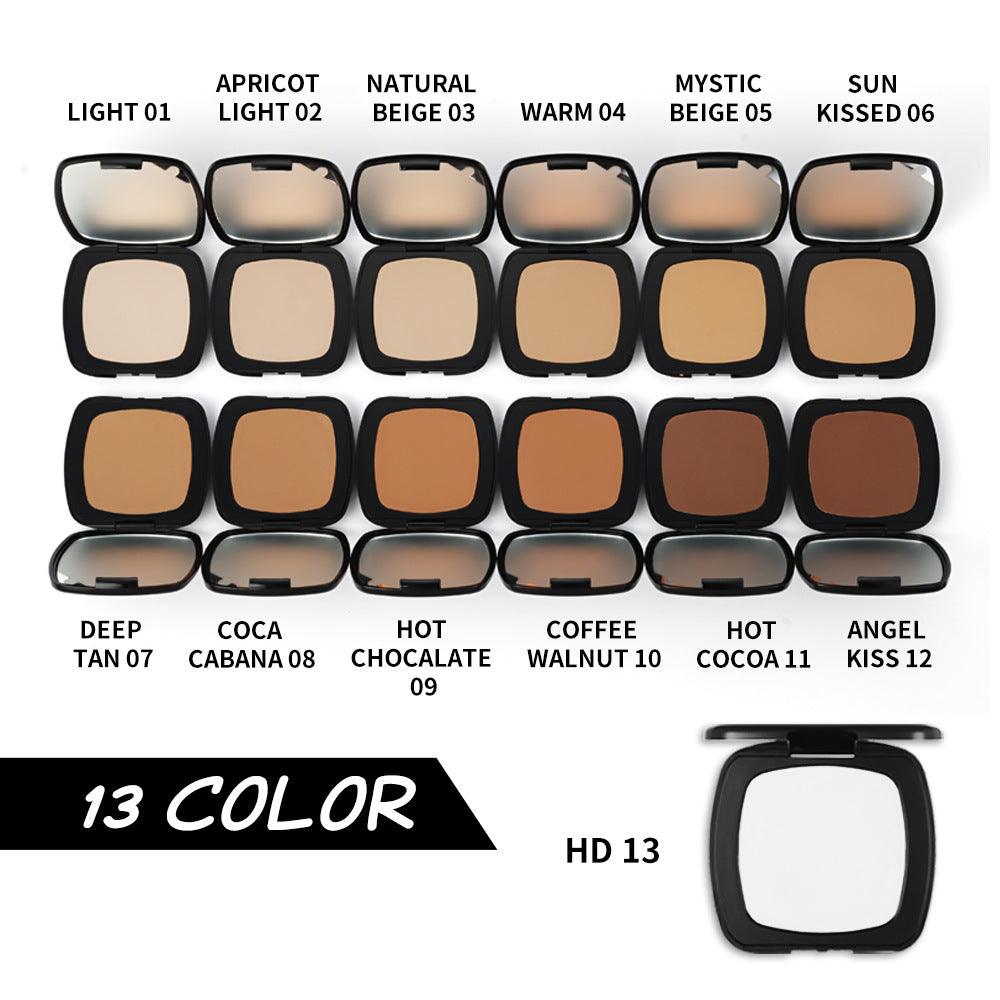 Waterproof Makeup Face powder Pigment Matte Compact Pressed Powder - Shmily Beauty