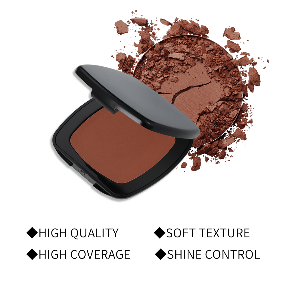 Waterproof Makeup Face powder Pigment Matte Compact Pressed Powder - Shmily Beauty