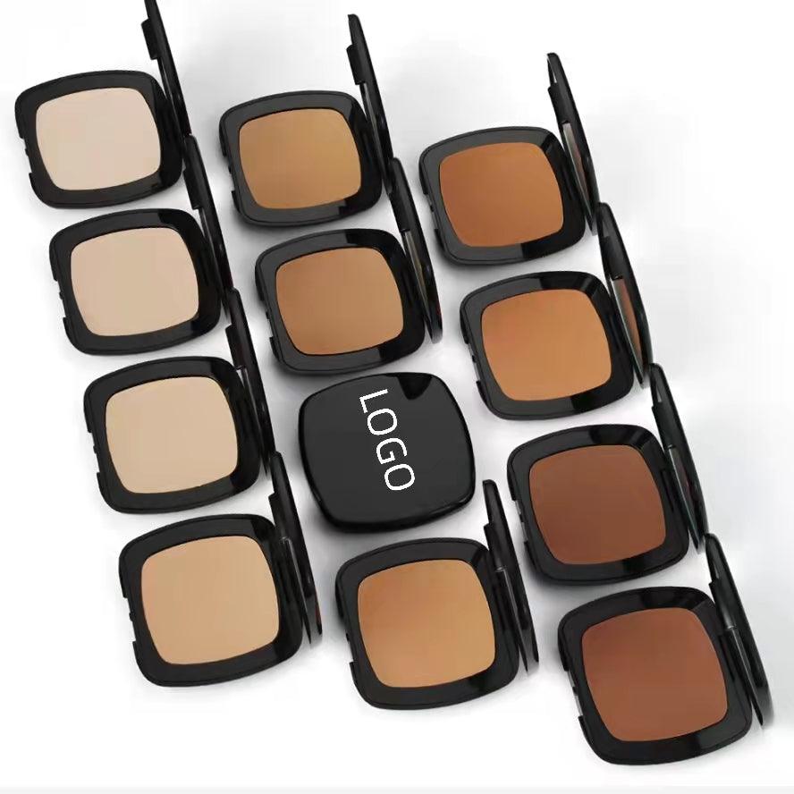 Waterproof Makeup Face powder Pigment Matte Compact Pressed Powder - Shmily Beauty