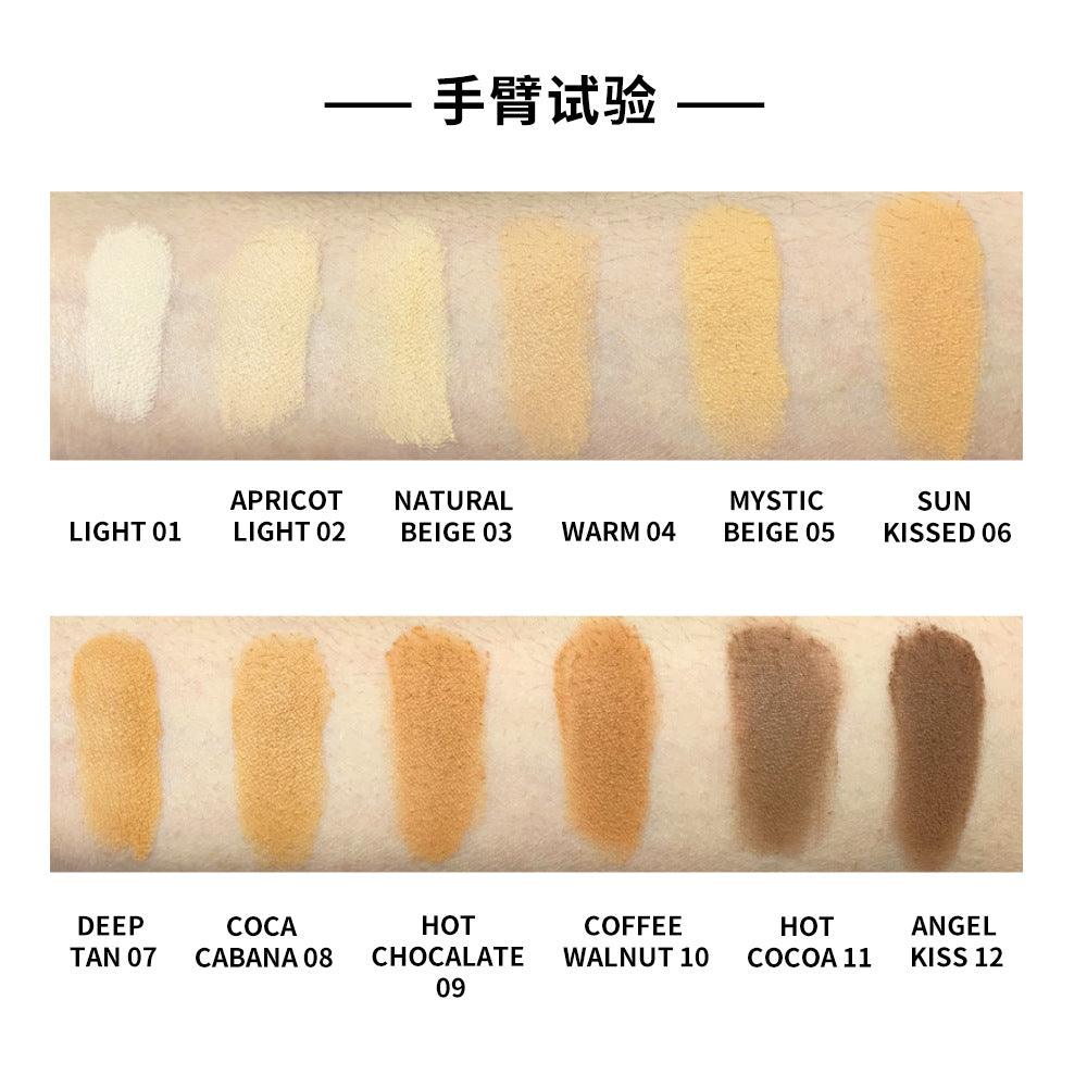 Waterproof Makeup Face powder Pigment Matte Compact Pressed Powder - Shmily Beauty