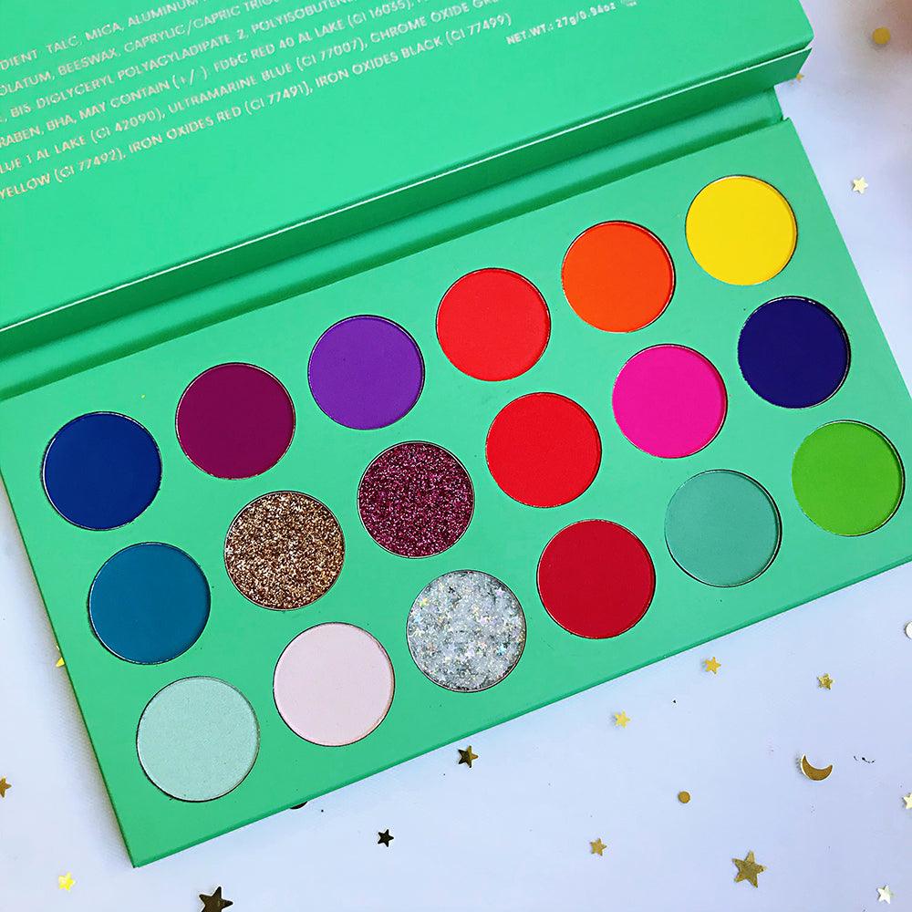 Wholesale 18 Colors Custom Beauty Glitter Matte Eye shadow Private Label High Pigment Eyeshadow Palettes - Shmily Beauty