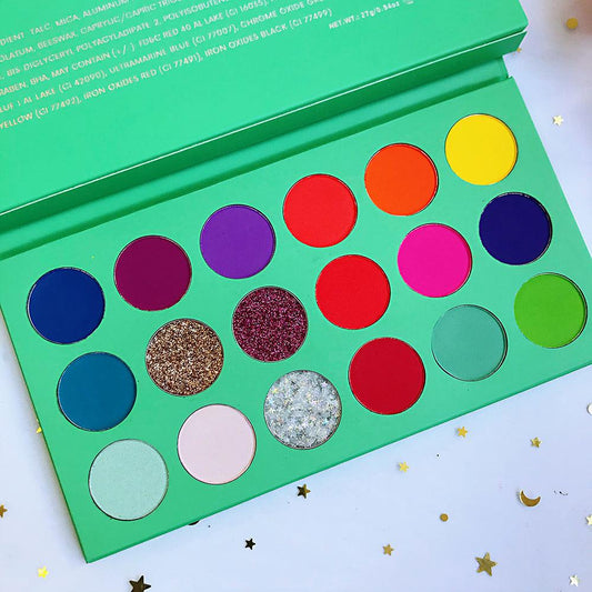 Wholesale 18 Colors Custom Beauty Glitter Matte Eye shadow Private Label High Pigment Eyeshadow Palettes - Shmily Beauty