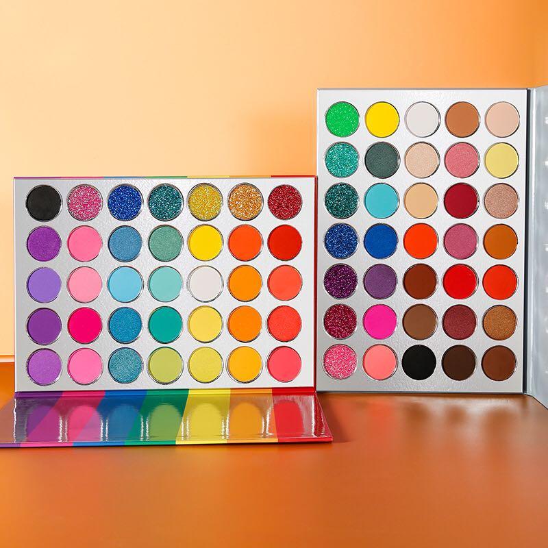 Wholesale 35 Colors Custom Beauty Glitter Matte Eye shadow Private Label High Pigment Eyeshadow Palette - Shmily Beauty