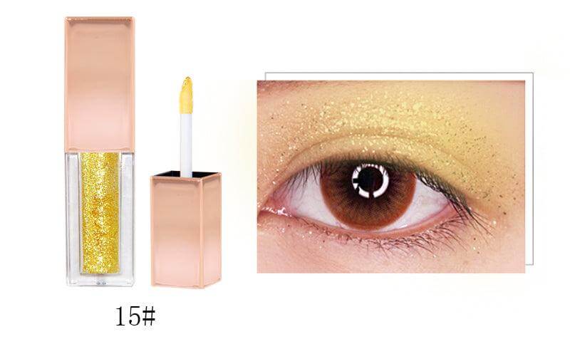 10 Colors Sparkly Metallic Liquid Eyeshadows - Shmily Beauty