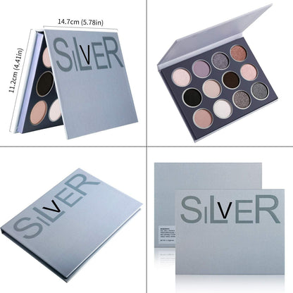 12 Colors Private Label Eyeshadow Palette High Pigment Makeup Pallette Eyeshadow Palettes - Shmily Beauty