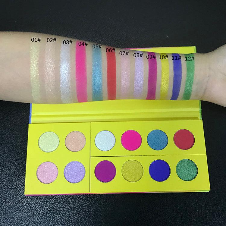 2022 New Trending Private Label 12 Colors Fruit Eyeshadow Palette with Fruit Flavor - Shmily Beauty