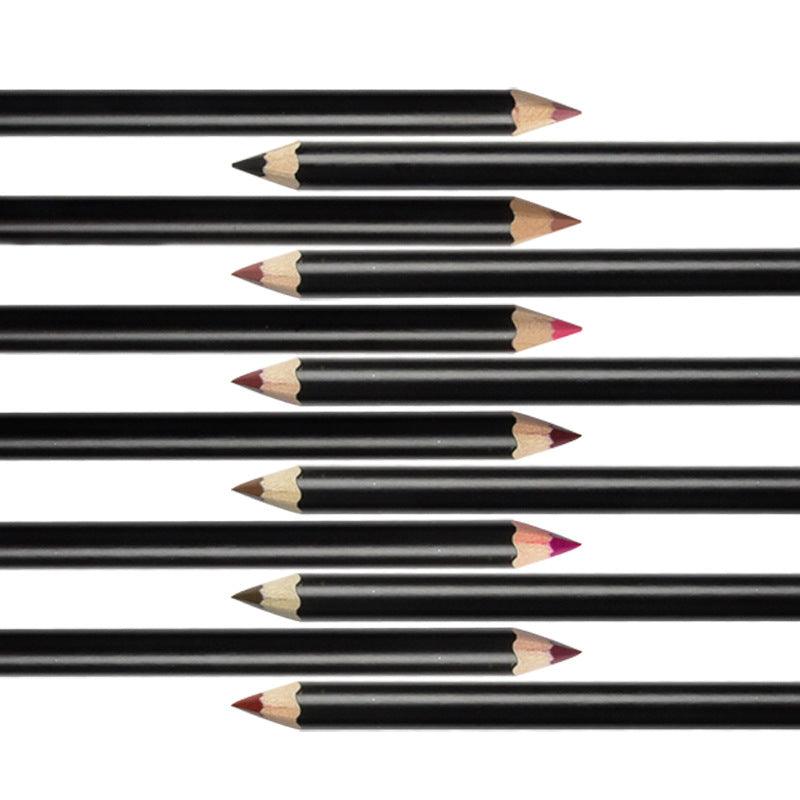 3in1 Lip Liner 12 Colors Matte Lipliner Pencil Private Label Lip Liner - Shmily Beauty
