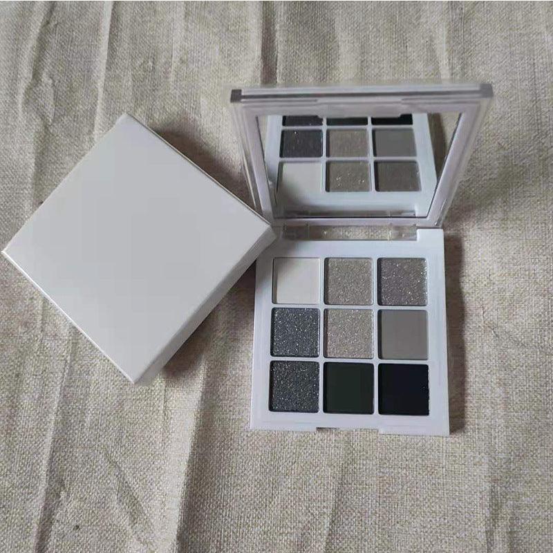 : black silver gray smokey eyeshadow palette,black... 9 Colors Black and White Smoky Makeup Eyeshadow Palette – Shmily Beauty