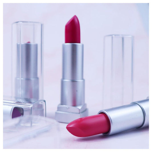 9 Colors Transparent Silver Tube Moisturizing Lipsticks - Shmily Beauty