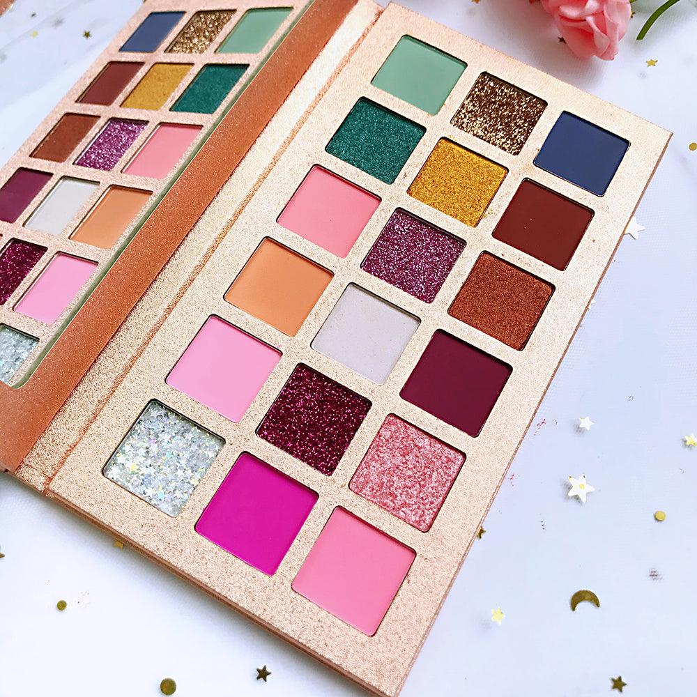 Custom Wholesale Eyeshadow Private Label High Pigment Eyeshadow Palettes - Shmily Beauty