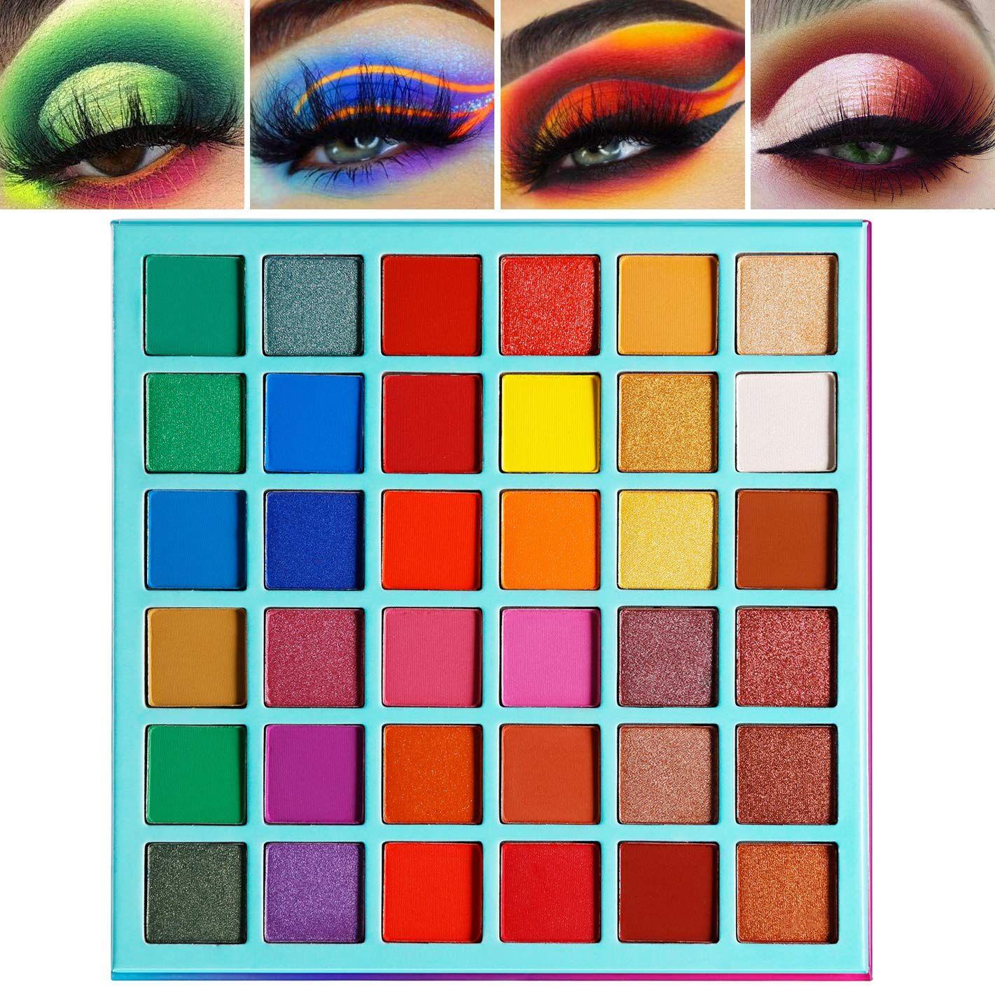 DIY 36 Colors Circle Ray Eyeshadow Palette Matte Cosmetic Eye Shadow Base Customize - Shmily Beauty