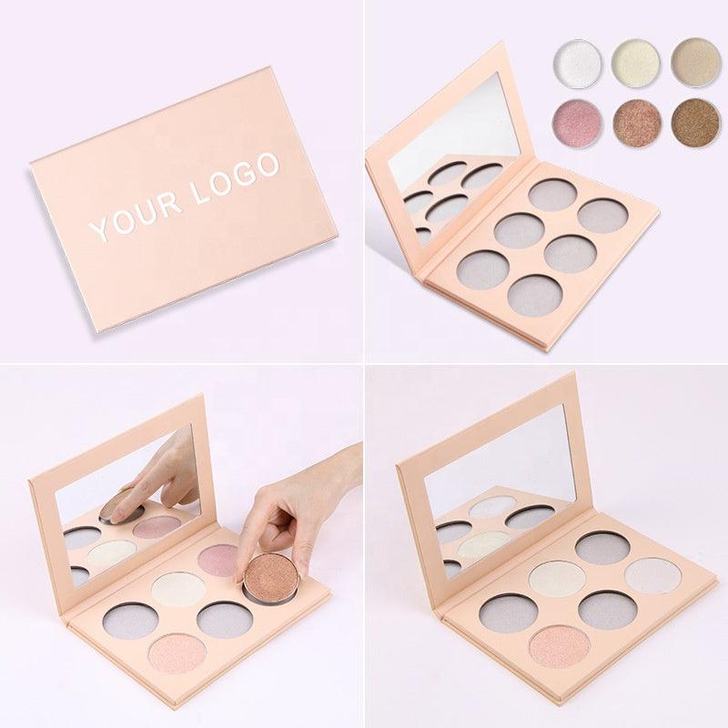 DIY 6 Hole Highlighter And Contour Palette Makeup Private Label - Shmily Beauty