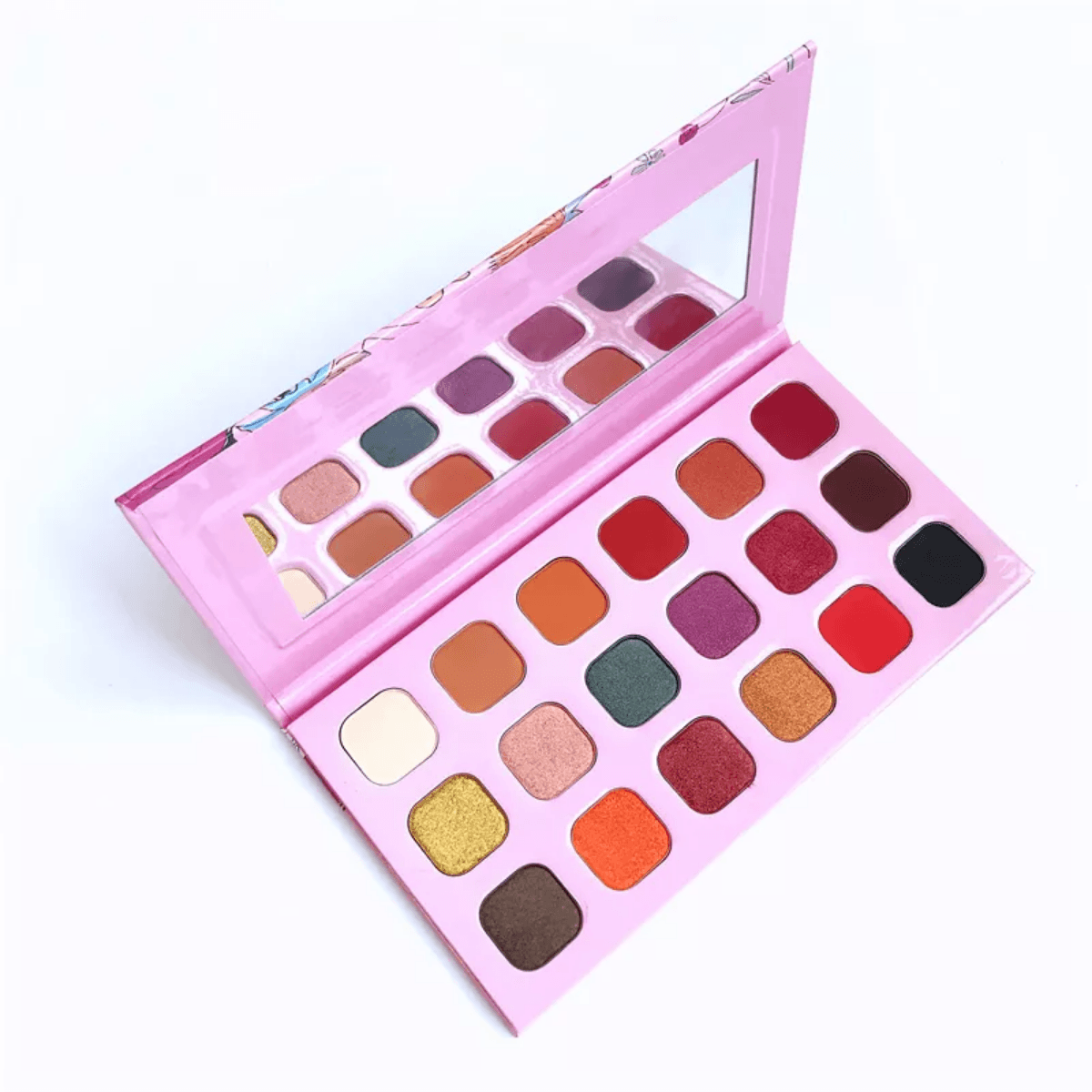 Factory Direct Sales Baby Pink Cardboard 18 Colors Eyeshadow Palettes - Shmily Beauty