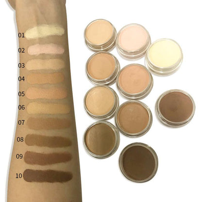 Natural Waterproof 10 Colors Concealer Foundation Cream - Shmily Beauty