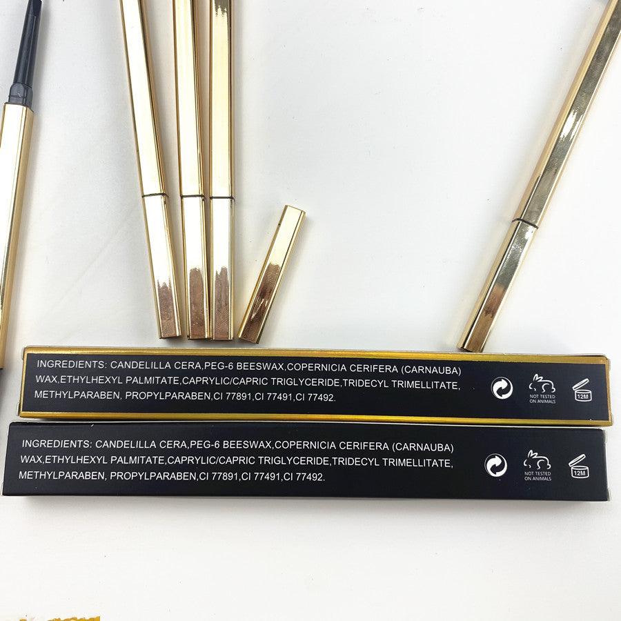 Private Label Your Logo Waterproof Eyebrow Cosmetics Gold Eyebrow Pencil - Shmily Beauty