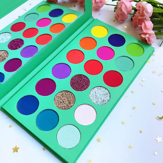 Wholesale 18 Colors Custom Beauty Glitter Matte Eye shadow Private Label High Pigment Eyeshadow Palettes - Shmily Beauty