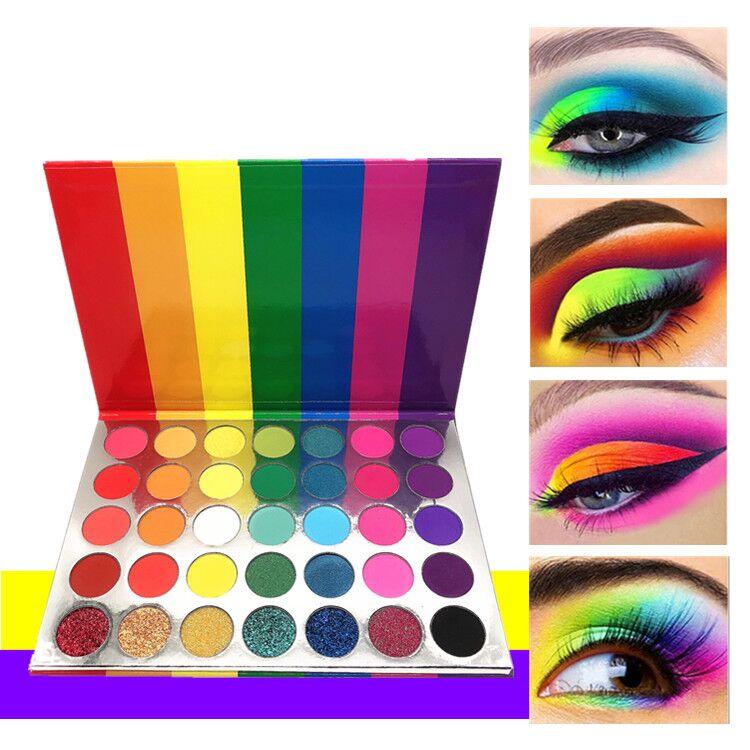 Wholesale 35 Colors Custom Beauty Glitter Matte Eye shadow Private Label High Pigment Eyeshadow Palette - Shmily Beauty